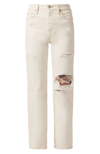 Hudson Remi Straight Ankle Jeans In Rip And Repair