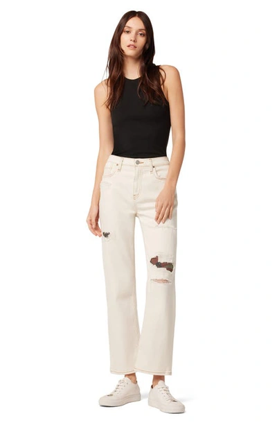 Hudson Remi Straight Ankle Jeans In Rip And Repair