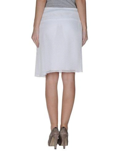 Shop Reed Krakoff Knee Length Skirt In White