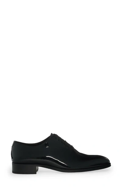 Shop Tom Ford Patent Leather Oxford In Black