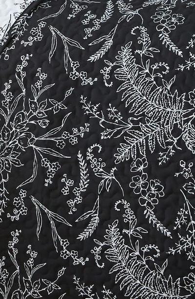 Southshore Fine Linens Winter Brush Reversible Quilt Set In Black