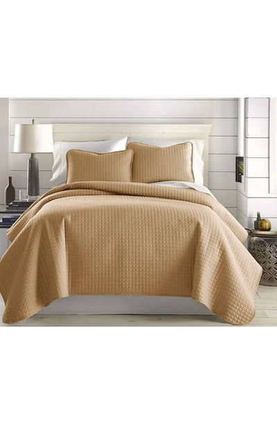 Southshore Fine Linens Vilano Springs Oversized Quilt Set In Taupe