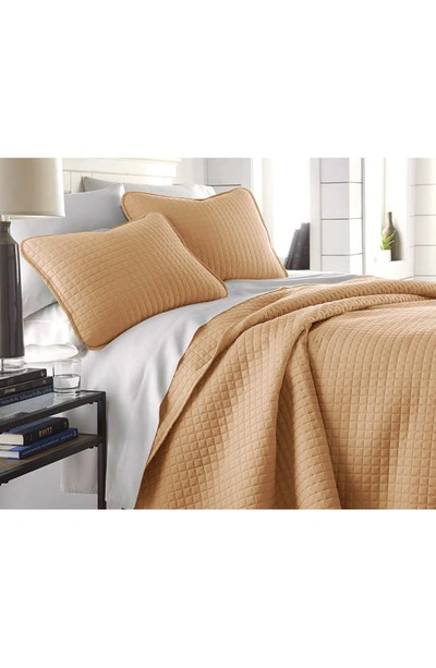 Southshore Fine Linens Vilano Springs Oversized Quilt Set In Taupe