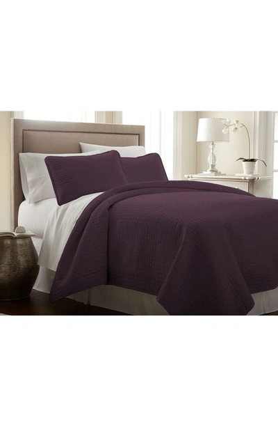 Shop Southshore Fine Linens Vilano Springs Oversized Quilt Set In Purple