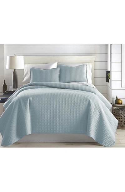 Shop Southshore Fine Linens Vilano Springs Oversized Quilt Set In Sky Blue