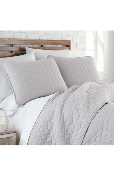 Southshore Fine Linens Ultra-soft Oversized Quilt Set In Light Gray