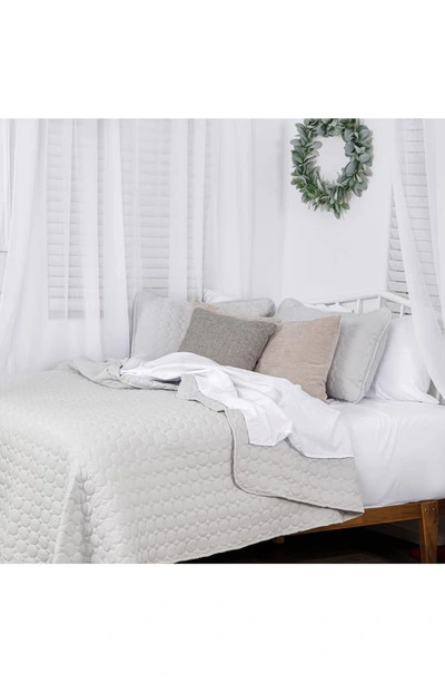 Southshore Fine Linens Ultra-soft Oversized Quilt Set In Steel Gray