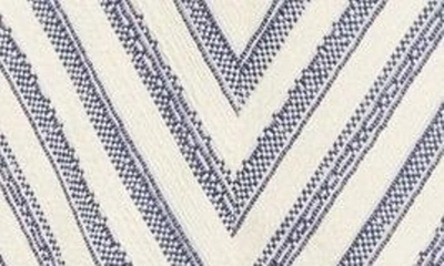 Shop Zimmermann High Tide Lace-up Cotton Blend Midi Dress In Navy/ Cream Stripe