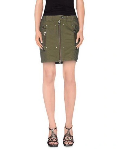 Shop Edun Mini Skirt In Military Green