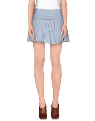 Shop Pinko Mini Skirt In Sky Blue