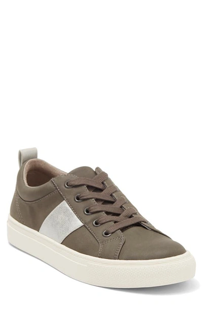 Shop Nordstrom Rack Norah Lace-up Sneaker In Grey Charcoal- Silver