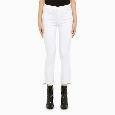 Shop Mother White Cropped Jeans