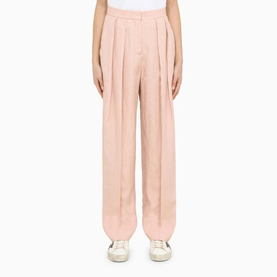 Shop Stella Mccartney Pink Wide Trousers