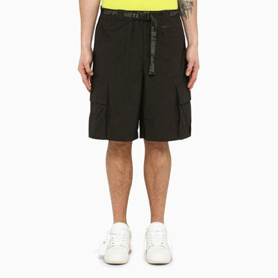 Shop Off-white ™ | Black Cargo Bermuda Shorts