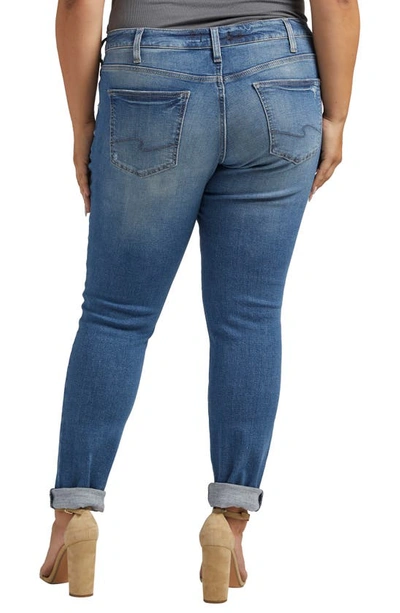 Silver Jeans Co. Mid Rise Girlfriend Jeans In Indigo