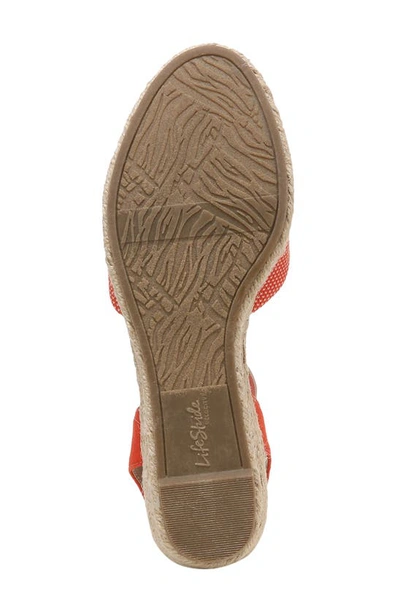 Shop Lifestride Kimmie Ankle Strap Espadrille Sandal In Orange