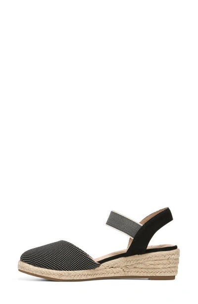 Shop Lifestride Kimmie Ankle Strap Espadrille Sandal In Black