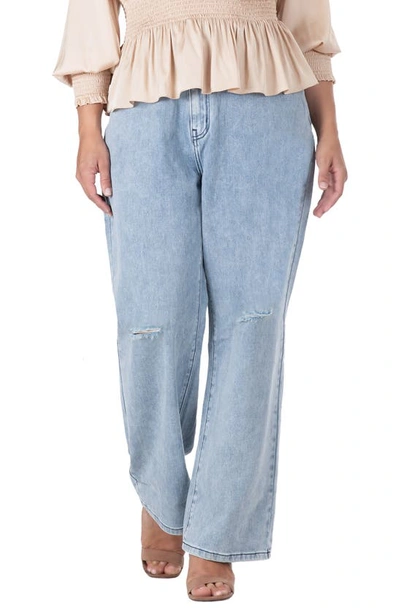 Shop S And P Subtle Distressed Boyfriend Jeans In 3240midstone
