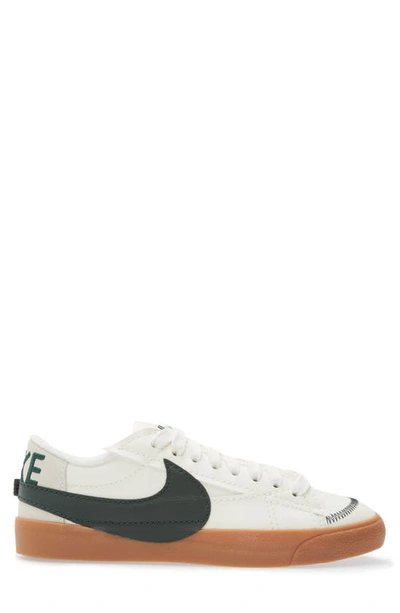 Shop Nike Blazer Low '77 Jumbo Sneaker In Sail/ Pro Green/ Gum Brown