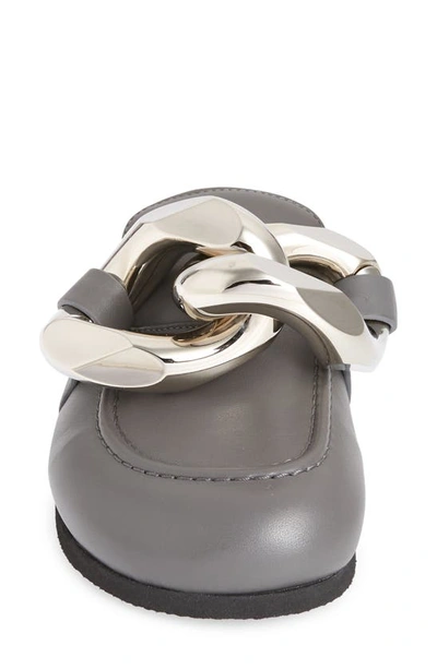 Shop Jw Anderson Chain Link Loafer Mule In Medium Grey