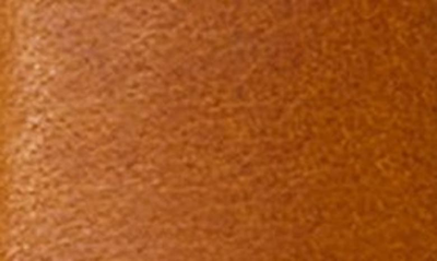 Michele 20mm Extra Long Leather Watch Strap In Saddle