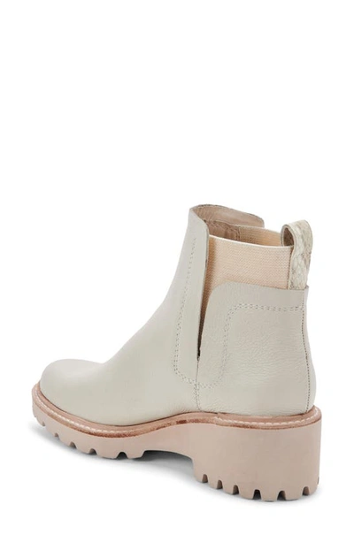 Shop Dolce Vita Huey H2o Waterproof Bootie In Off White Leather