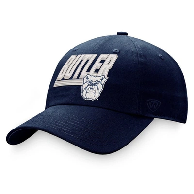 Shop Top Of The World Navy Butler Bulldogs Slice Adjustable Hat