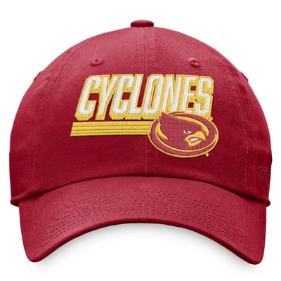 Shop Top Of The World Cardinal Iowa State Cyclones Slice Adjustable Hat In Green
