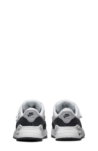 Shop Nike Kids' Air Max Systm Sneaker In White/ Obsidian/ Wolf Grey