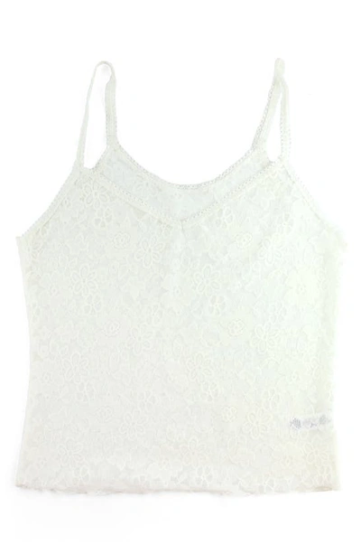 Shop Hanky Panky Daily Lace Sheer Camisole In Marshmallow