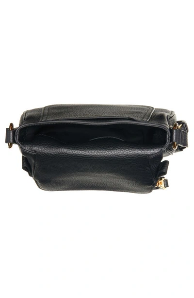 Shop Tom Ford Mini Jennifer Grained Leather Crossbody Bag In Black