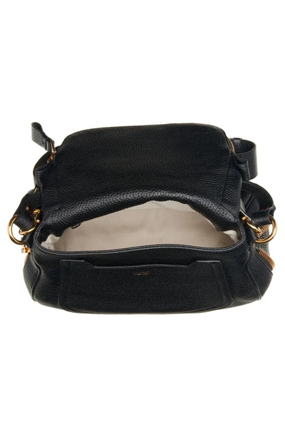 Tom Ford Medium Jennifer Grained Leather Shoulder Bag In Black