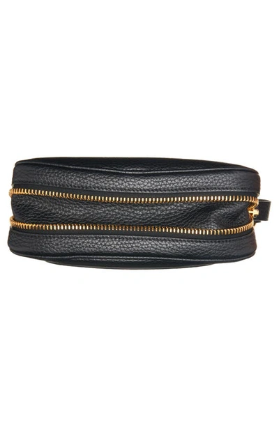 Shop Tom Ford Mini Jennifer Grained Leather Crossbody Bag In Black