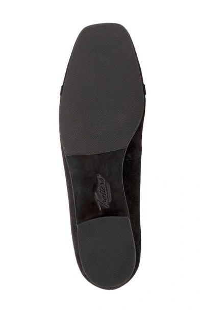 Trotters Harmony Flat In Black Suede