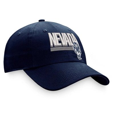 Shop Top Of The World Navy Nevada Wolf Pack Slice Adjustable Hat
