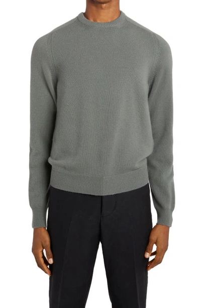 Shop Tom Ford Cashmere Crewneck Sweater In Gunmetal