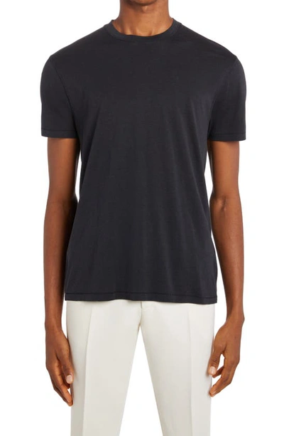 Shop Tom Ford Short Sleeve Crewneck T-shirt In Black