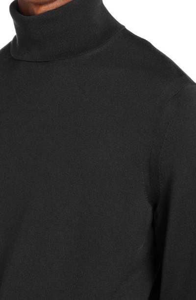 Shop Tom Ford Fine Gauge Merino Wool Turtleneck Sweater In Black