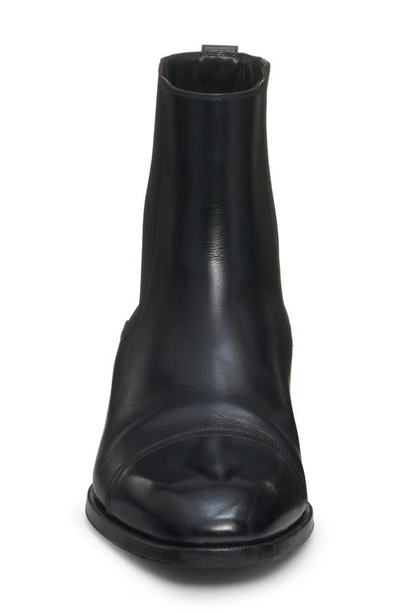 Shop Tom Ford Elkan Cap Toe Chelsea Boot In Black
