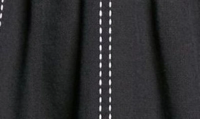 Lemlem Leliti Short Plunge Neck Dress In Black