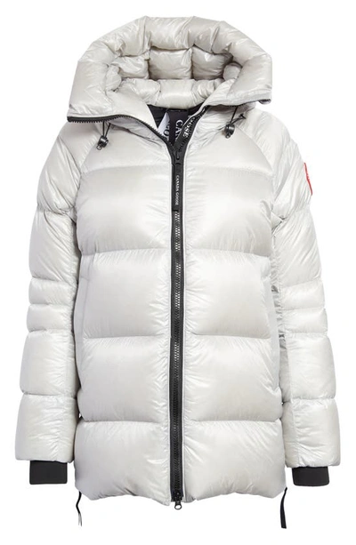 Shop Canada Goose Cypress Packable 750 Fill Power Down Puffer Jacket In Silverbirch - Bouleau Argente