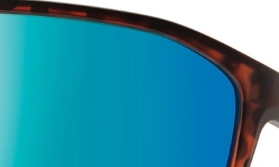 Shop Smith Boomtown 135mm Chromapop™ Polarized Shield Sunglasses In Matte Tortoise / Opal Mirror