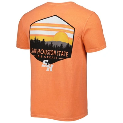 Shop Image One Orange Sam Houston State Bearkats Landscape Shield T-shirt