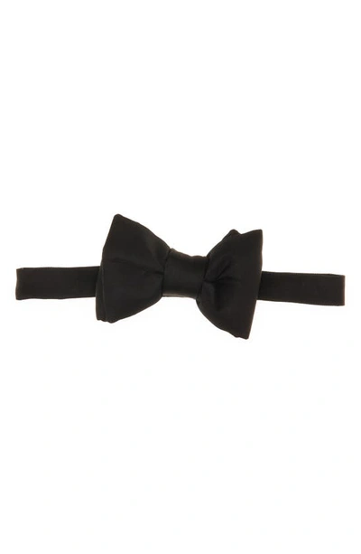 Shop Tom Ford Pre-tied Silk Twill Bow Tie In Black