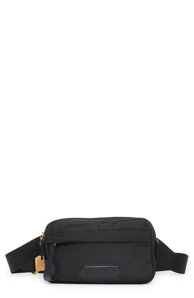 Shop Tom Ford Recycled Nylon Waist Bag In Black