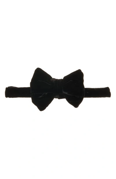 Shop Tom Ford Fluid Velvet Bow Tie In Black