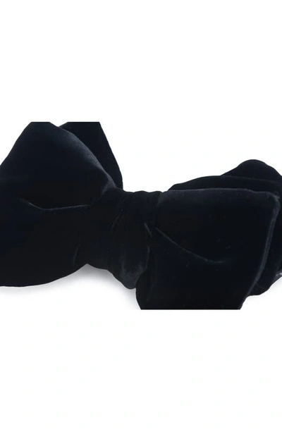 Shop Tom Ford Fluid Velvet Bow Tie In Black