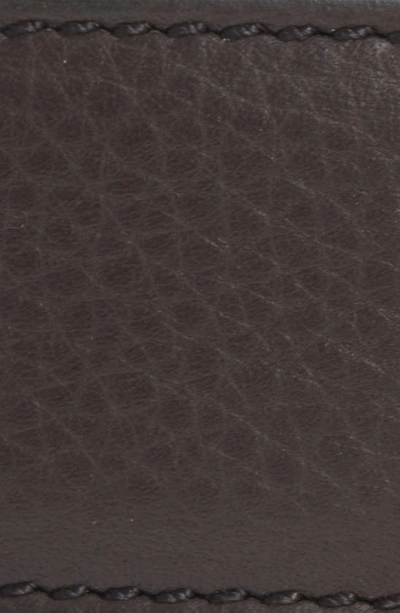 Shop Tom Ford Framed T Buckle Reversible Soft Grain Leather Belt In Brown / Black