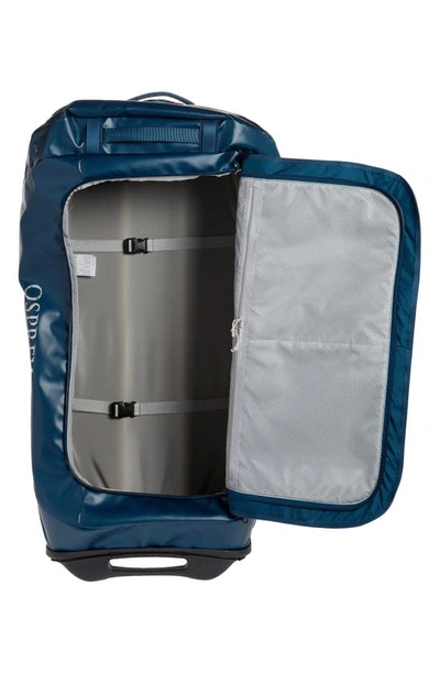 Osprey Rolling Transporter 120l Duffle Suitcase In Venturi Blue