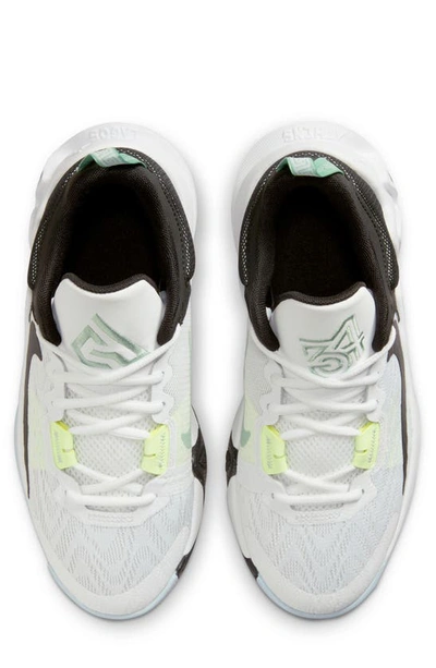 Shop Nike Kids' Giannis Immortality 2 Sneaker In White/ Black/ Barely Volt